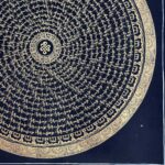 Buddhist Handmade Mandala Thangka Painting – Hand-Painted on Cotton Canvas - Image 6