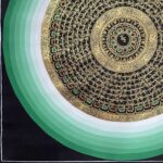 Buddhist Handmade Mandala Thangka Painting – Hand-Painted on Cotton Canvas - Image 4