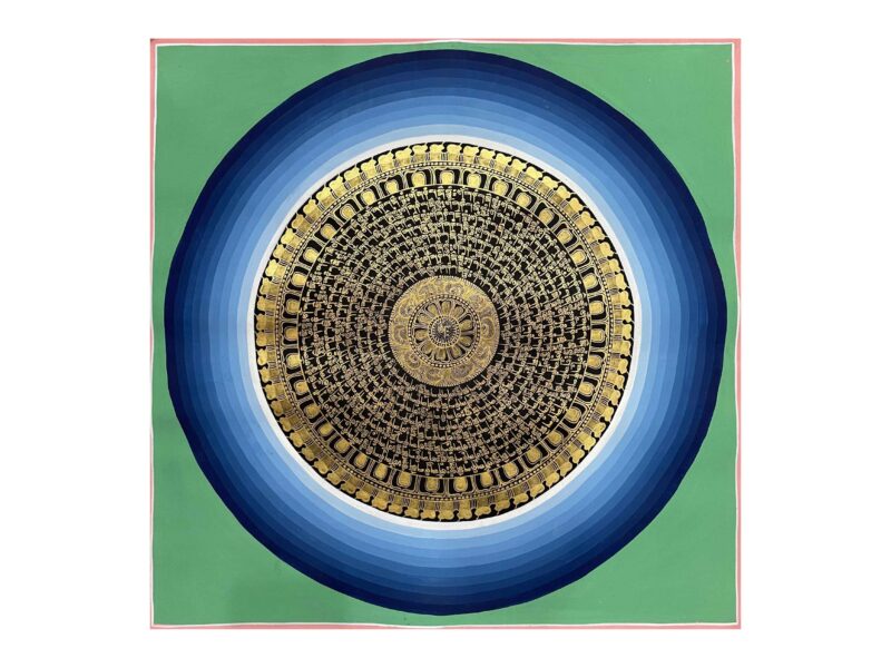Buddhist Handmade Mandala Thangka Painting – Hand-Painted Sacred Art