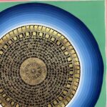 Buddhist Handmade Mandala Thangka Painting – Hand-Painted Sacred Art - Image 3