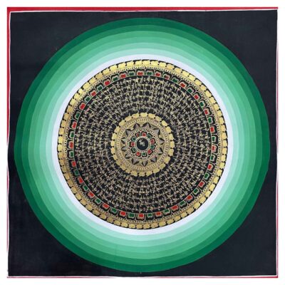 Buddhist Handmade Mandala Thangka Painting – Hand-Painted Sacred Art