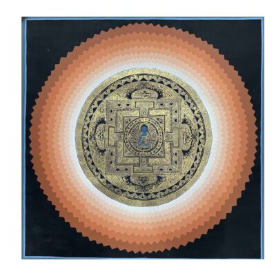 Buddhist Handmade Mandala Thangka Painting – Hand-Painted Sacred Geometry