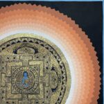 Buddhist Handmade Mandala Thangka Painting – Hand-Painted Sacred Geometry - Image 3