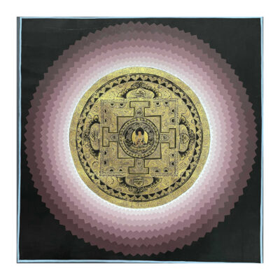 Buddhist Handmade Mandala Thangka Painting – Hand-Painted Sacred Art