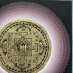 Buddhist Handmade Mandala Thangka Painting – Hand-Painted Sacred Art - Image 3
