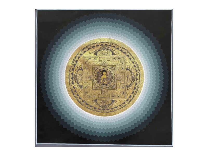 Buddhist Handmade Mandala Thangka Painting – Hand-Painted Sacred Art