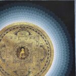 Buddhist Handmade Mandala Thangka Painting – Hand-Painted Sacred Art - Image 3