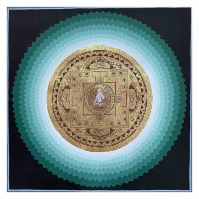 Buddhist Handmade Mandala Thangka Painting – Hand-Painted Sacred Art