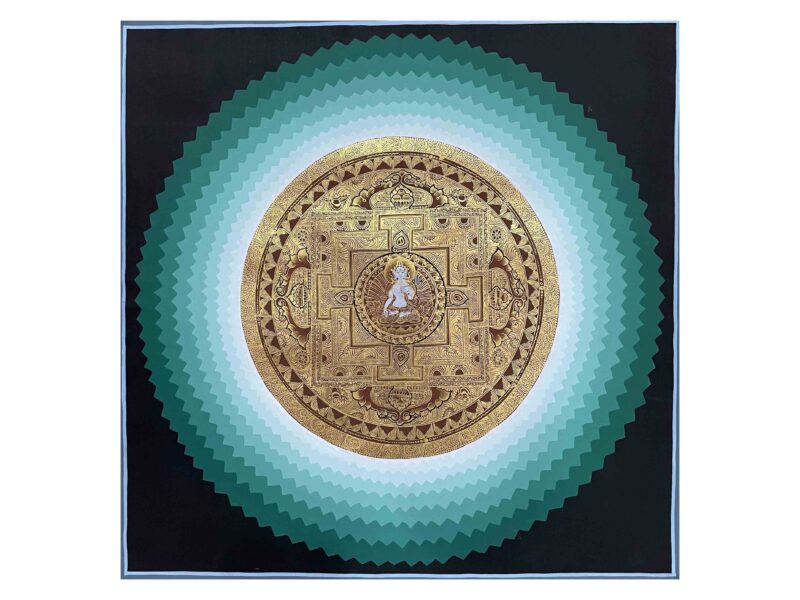 Buddhist Handmade Mandala Thangka Painting – Hand-Painted Sacred Art