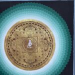 Buddhist Handmade Mandala Thangka Painting – Hand-Painted Sacred Art - Image 3