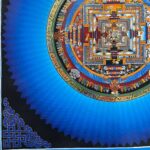 Buddhist Handmade Kalachakra Mandala Thangka – Hand-Painted with Real Gold - Image 5
