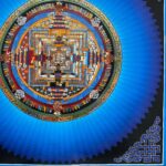 Buddhist Handmade Kalachakra Mandala Thangka – Hand-Painted with Real Gold - Image 6