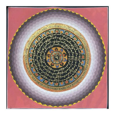 Buddhist Hand-Painted Mandala Thangka – Sacred Art for Meditation