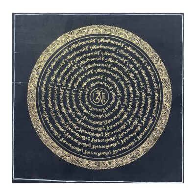 Buddhist Hand-Painted Mandala Thangka – Sacred Meditation Art