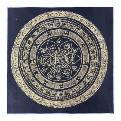 Buddhist Hand-Painted Mandala Thangka by Student Artist – A Blend of Tradition and Aspiration