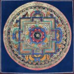 Buddhist Student Mandala Thangka | Hand-Painted on Cotton Canvas – 9 x 9 Inches - Image 4
