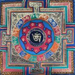 Buddhist Student Mandala Thangka | Hand-Painted on Cotton Canvas – 9 x 9 Inches - Image 2