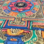 Buddhist Student Mandala Thangka | Hand-Painted on Cotton Canvas – 9 x 9 Inches - Image 3