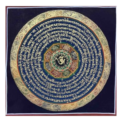 Buddhist Hand-Painted Mandala Thangka