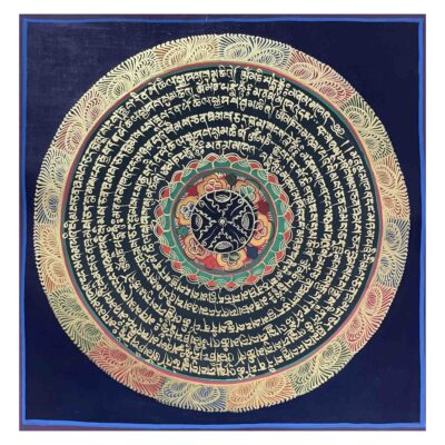 Buddhist Hand-Painted Mandala Thangka