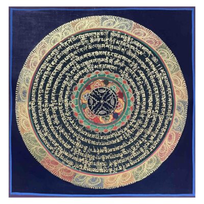 Buddhist Hand-Painted Mandala Thangka