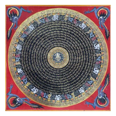 Buddhist Hand-Painted Mandala Thangka