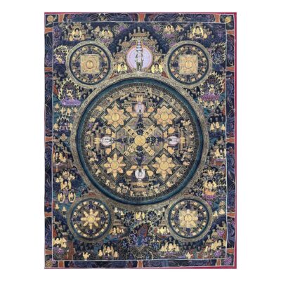 Buddhist Hand-Painted Buddha Mandala Thangka