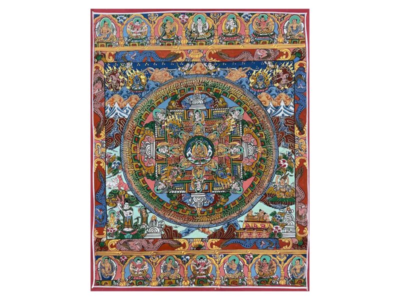 Buddhist Hand Painting of Mandala (Hand Painted)