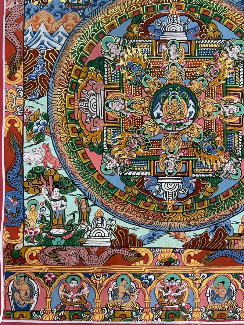 Buddhist Hand Painting of Mandala (Hand Painted) - Image 5