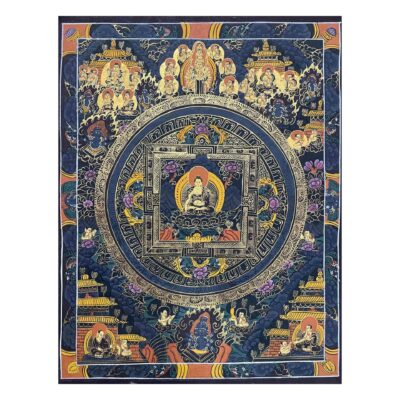 Buddhist Hand Painting Thangka of Shakyamuni Buddha Mandala — Hand Painted