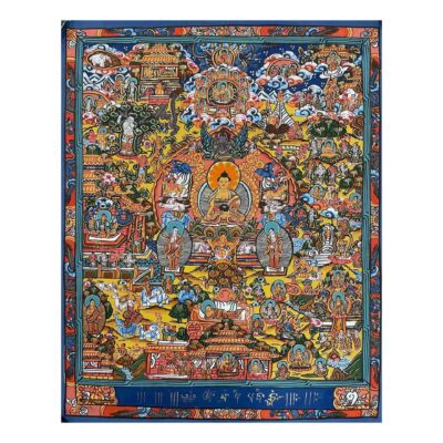 Buddhist Hand Painting Thangka of Buddha Life Story — Hand Painted