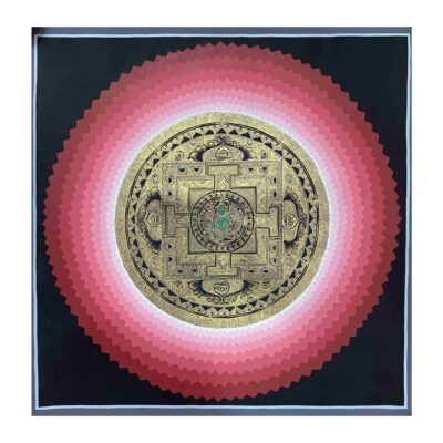 Buddhist Handmade Thangka of Mandala – Hand Painted
