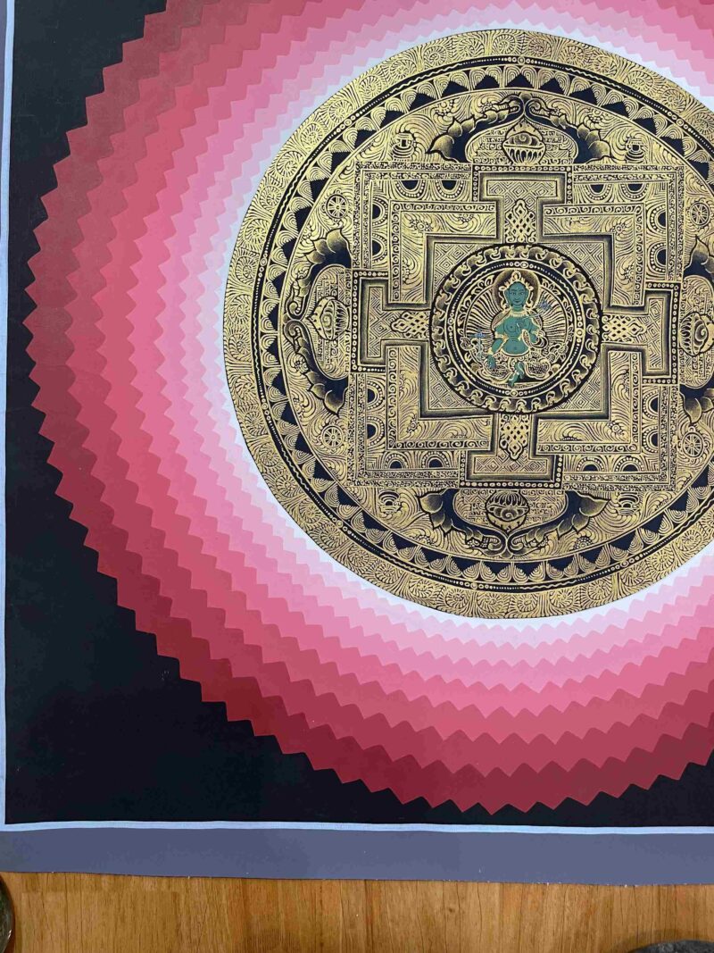Buddhist Handmade Thangka of Mandala – Hand Painted - Image 5