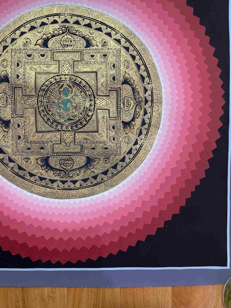 Buddhist Handmade Thangka of Mandala – Hand Painted - Image 6