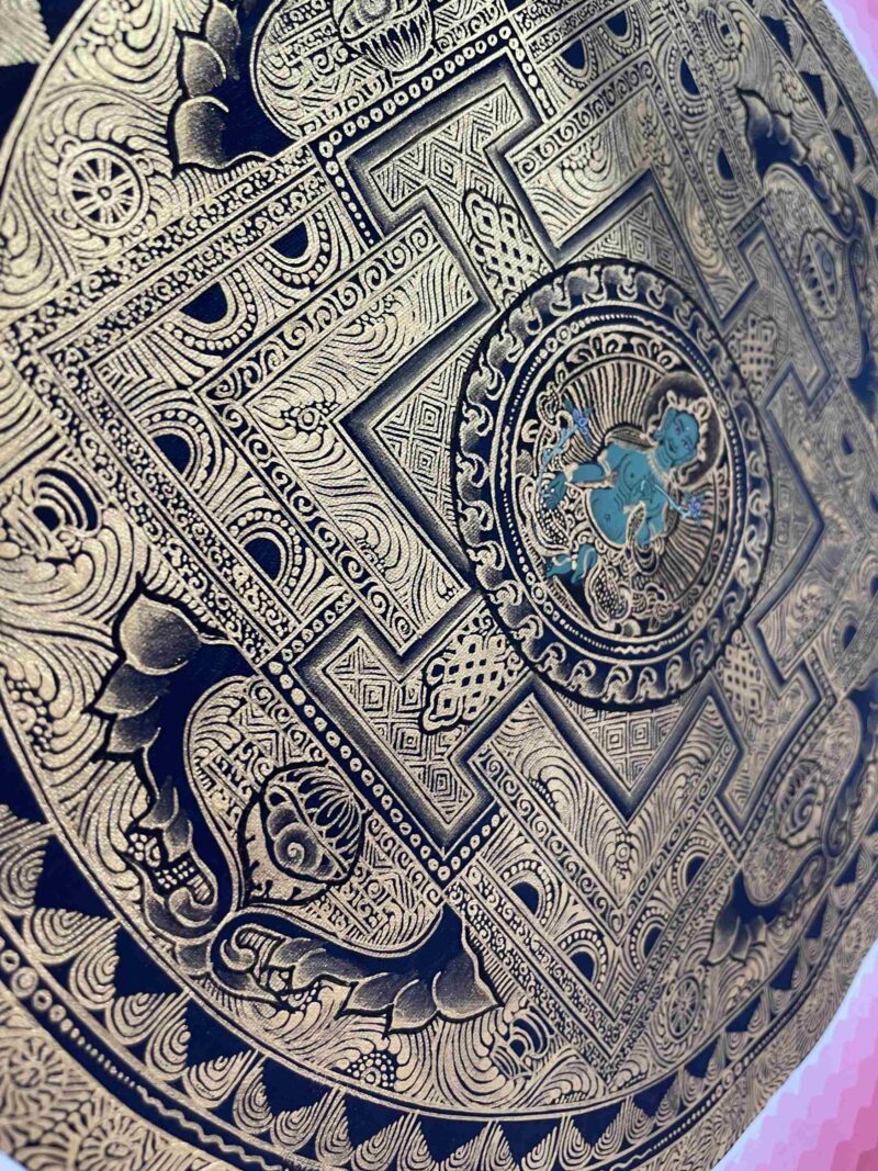 Buddhist Handmade Thangka of Mandala – Hand Painted - Image 7