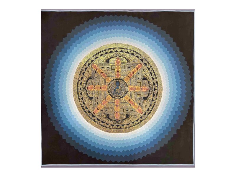 Buddhist Handmade Thangka of Mandala – Hand Painted