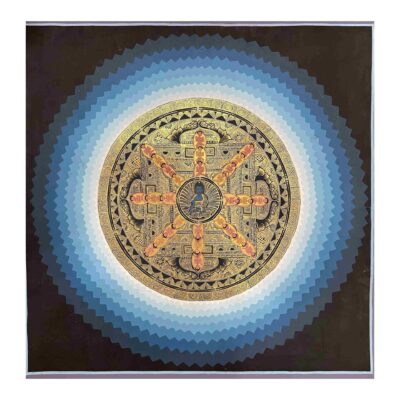 Buddhist Handmade Thangka of Mandala – Hand Painted