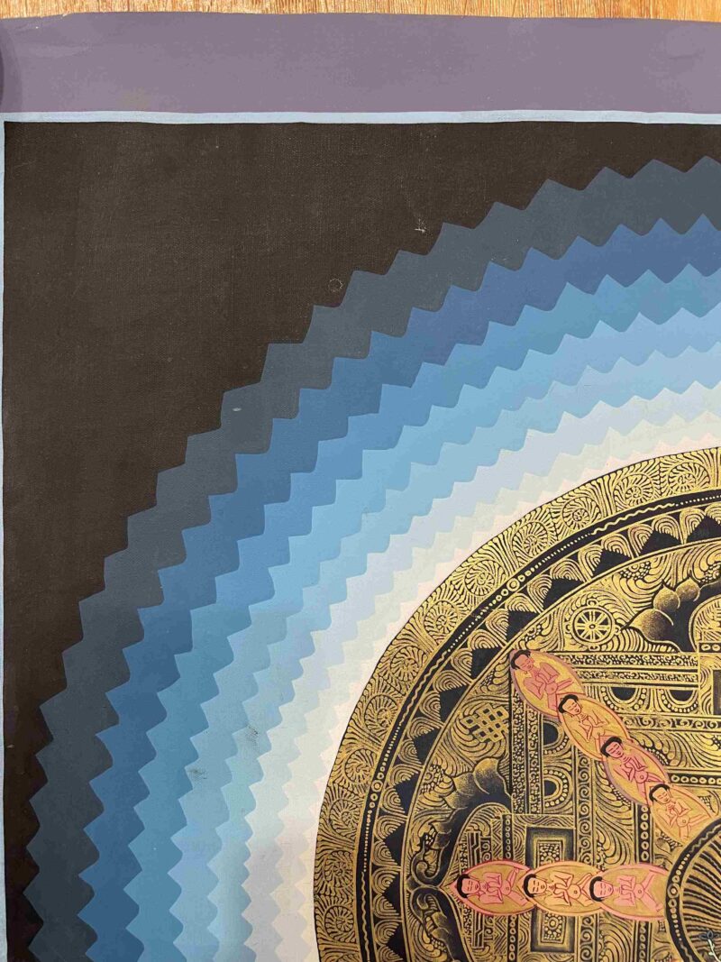 Buddhist Handmade Thangka of Mandala – Hand Painted - Image 2