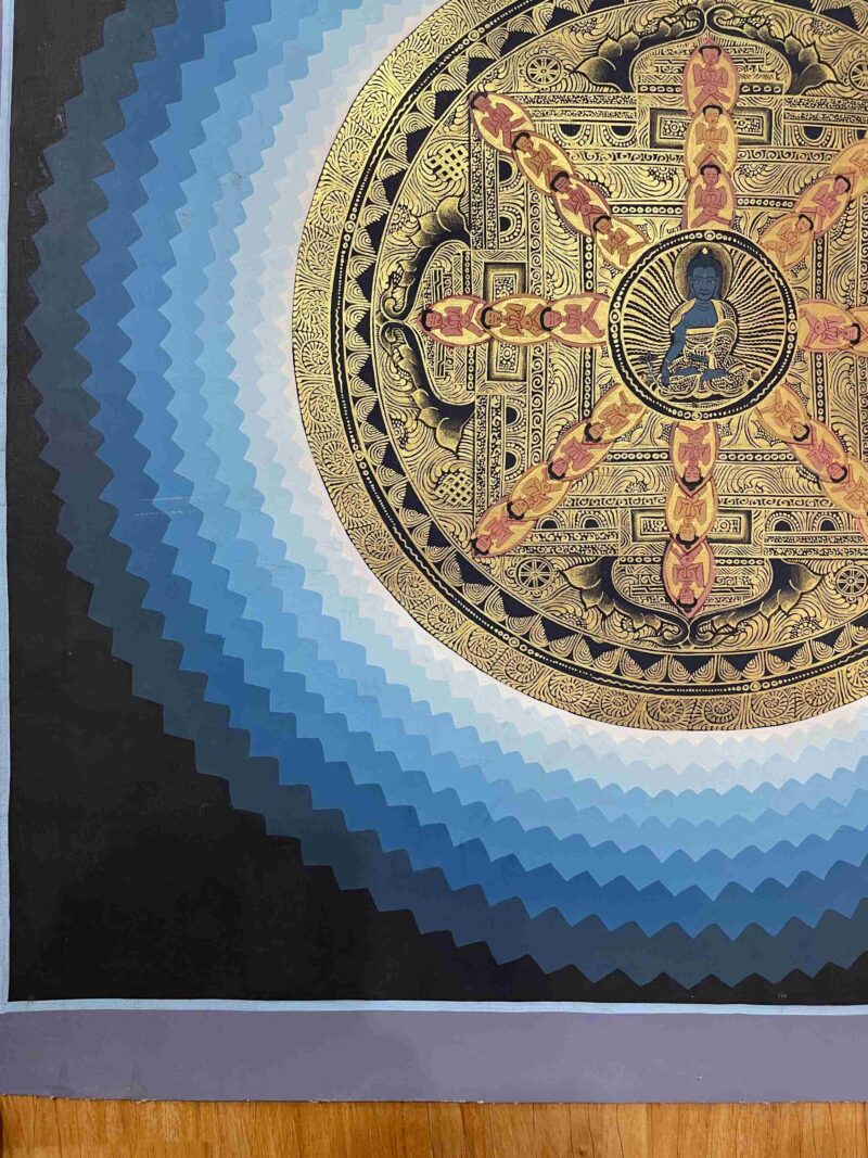 Buddhist Handmade Thangka of Mandala – Hand Painted - Image 5