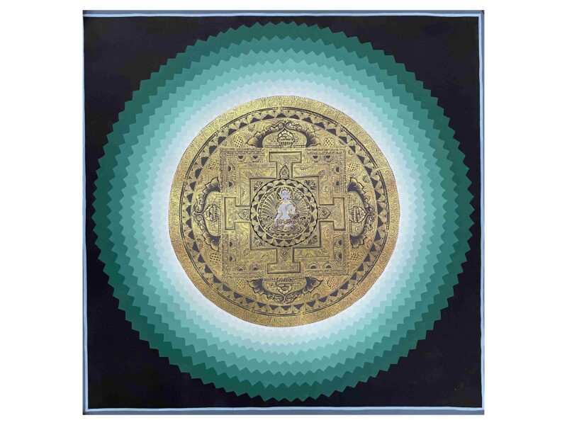 Buddhist Handmade Thangka of Mandala – Hand Painted