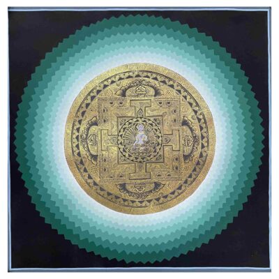 Buddhist Handmade Thangka of Mandala – Hand Painted