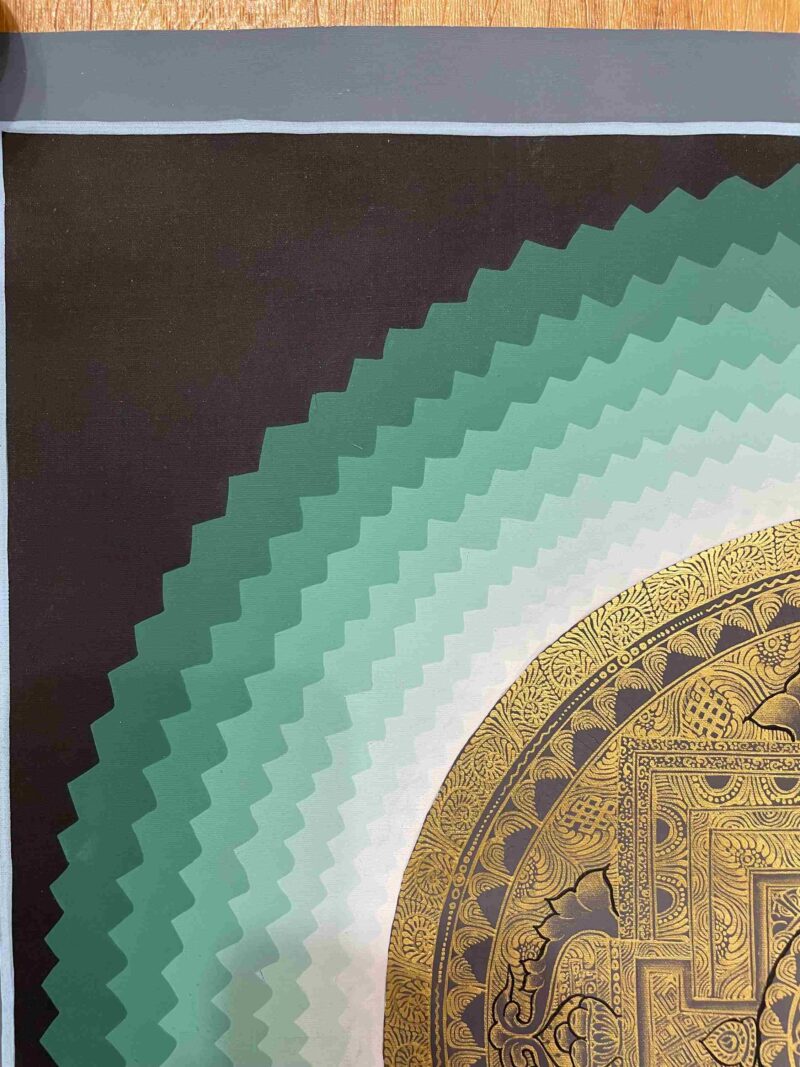 Buddhist Handmade Thangka of Mandala – Hand Painted - Image 2