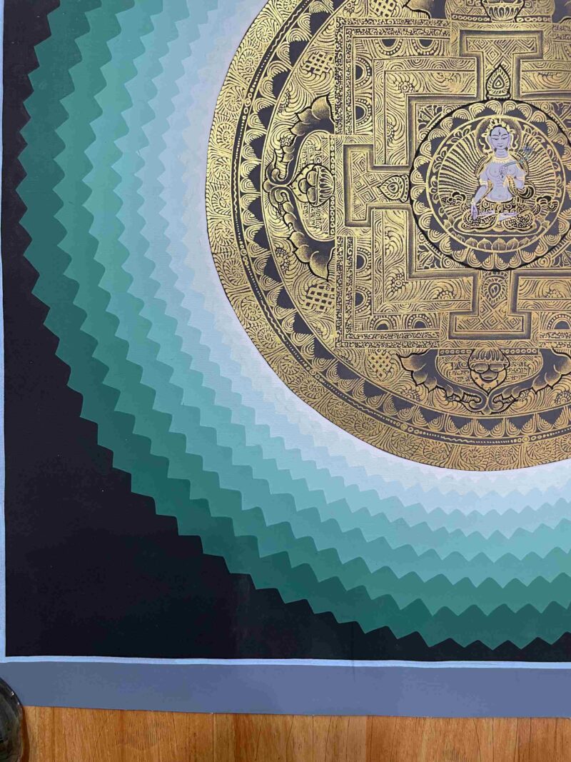 Buddhist Handmade Thangka of Mandala – Hand Painted - Image 5