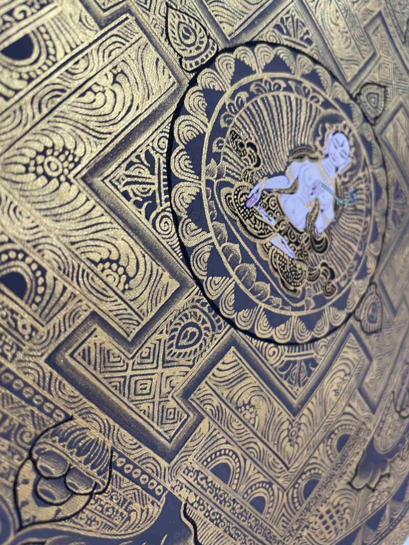 Buddhist Handmade Thangka of Mandala – Hand Painted - Image 7