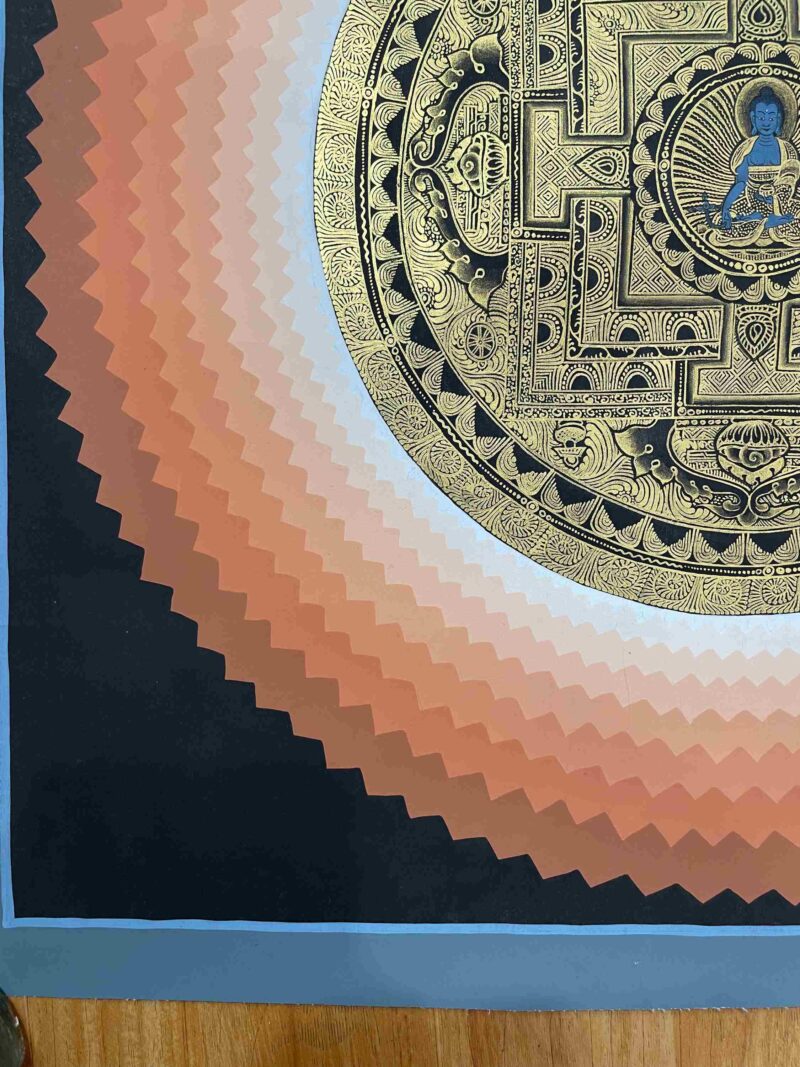 Buddhist Handmade Thangka of Mandala – Hand Painted - Image 5