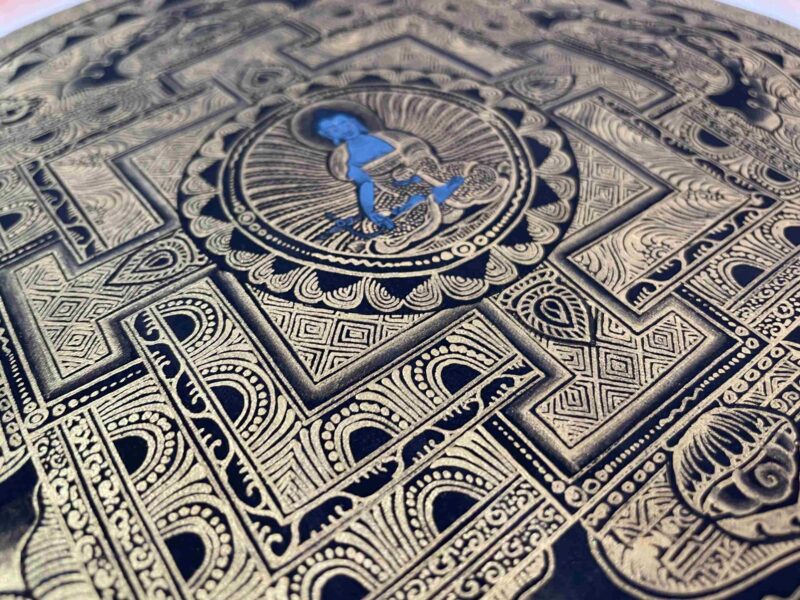 Buddhist Handmade Thangka of Mandala – Hand Painted - Image 7