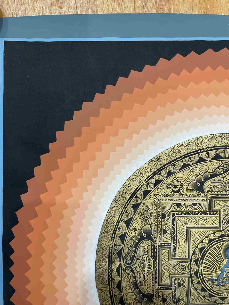 Buddhist Handmade Thangka of Mandala – Hand Painted - Image 2