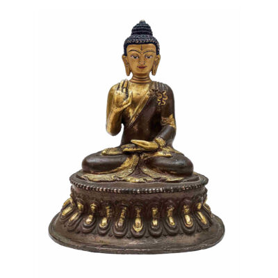 Old Buddhist Handmade Statue of Amoghasiddhi Buddha