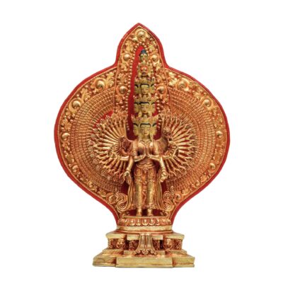 Buddhist Handmade Statue of 1000-Armed Sahasrabhuja Avalokitesvara