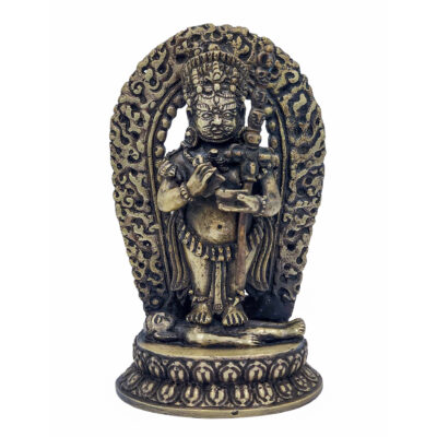 Buddhist Handmade Statue of Mahakala Panjaranatha – Antique Patina Finish